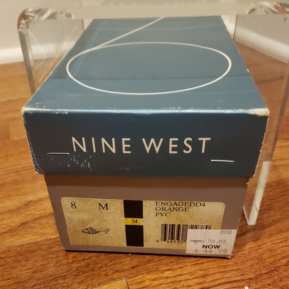 Nine West orange wooden sandals size 8 - Picture 5 of 5